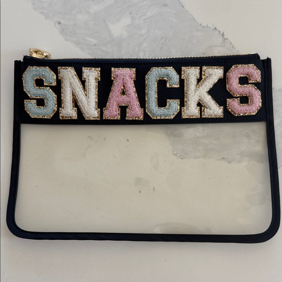 Stoney Clover Lane Handbags - Stoney Clover Lane SNACKS navy sapphire pouch